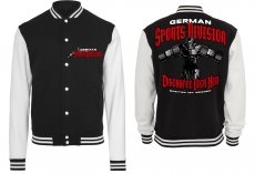 Frauen College Jacke - schwarz/weiß - Sport Division Frauen College Jacke - schwarz/weiß - Sport Division