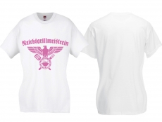 Frauen T-Shirt - Reichsgrillmeisterin - weiß/rosa Frauen T-Shirt - Reichsgrillmeisterin - weiß/rosa