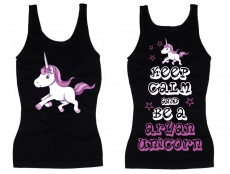 Frauen Top - Aryan Unicorn - Motiv2 - schwarz Frauen Top - Aryan Unicorn - Motiv2 - schwarz