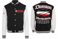 Frauen College Jacke - schwarz/weiß - Division Mecklenburg Frauen College Jacke - schwarz/weiß - Division Mecklenburg