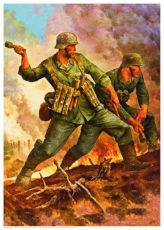 Wandbild - „Kämpfer“ (1943) Wandbild - „Kämpfer“ (1943)