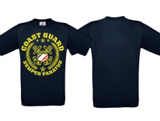 T-Hemd - Coastguard - s/w/r - navy/gelb - Motiv2 T-Hemd - Coastguard - s/w/r - navy/gelb - Motiv2