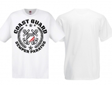 T-Hemd - Coastguard - s/w/r - weiß - Motiv2 T-Hemd - Coastguard - s/w/r - weiß - Motiv2
