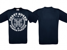 T-Hemd - Coastguard - navy/weiß - Motiv2 T-Hemd - Coastguard - navy/weiß - Motiv2