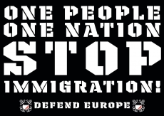 Stop Immigration - Aufkleber Paket 100 Stück Stop Immigration - Aufkleber Paket 100 Stück