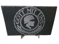 Schieferplatte - Gott mit uns - XXL Format Schieferplatte - Gott mit uns - XXL Format