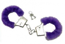 Plüschhandschellen Set - lila+++Nur wenige da+++ Plüschhandschellen Set - lila+++Nur wenige da+++
