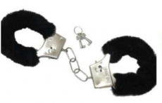 Plüschhandschellen Set - schwarz+++Nur wenige da+++ Plüschhandschellen Set - schwarz+++Nur wenige da+++