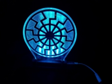 Lampe - Schwarze Sonne