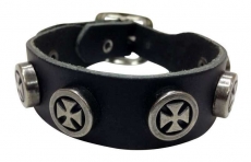 Armband - Eisernes Kreuz - 5 - Leder Armband - Eisernes Kreuz - 5 - Leder