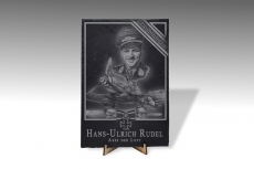 Schieferplatte - Helden für Deutschland - Hans U. Rudel - XXL Fromat Schieferplatte - Helden für Deutschland - Hans U. Rudel - XXL Fromat