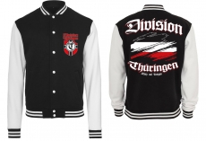 Frauen College Jacke - schwarz/weiß - Division Thüringen - Motiv 2 Frauen College Jacke - schwarz/weiß - Division Thüringen - Motiv 2