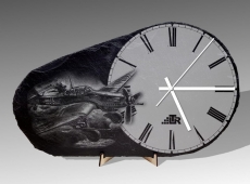Standuhr aus Naturschiefer - Stuka Standuhr aus Naturschiefer - Stuka