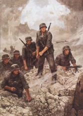 Wandbild - Übergang am Oberrhein Wandbild - Übergang am Oberrhein