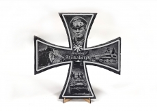 Schieferplatte - Eisernes Kreuz - Afrika Korps Schieferplatte - Eisernes Kreuz - Afrika Korps