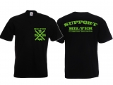 T-Hemd - Support Hilter - schwarz/grün T-Hemd - Support Hilter - schwarz/grün