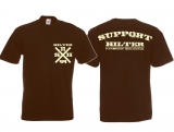 T-Hemd - Support Hilter - braun/beige T-Hemd - Support Hilter - braun/beige