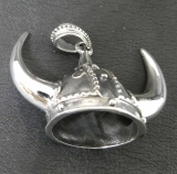 Silber Kettenanhänger - Wikinger Helm 925 Silber Silber Kettenanhänger - Wikinger Helm 925 Silber