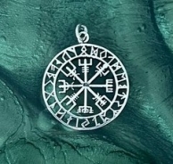 Silber Kettenanhänger - Vegvisir - 925 Silber Silber Kettenanhänger - Vegvisir - 925 Silber