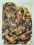 Poster - Kunstdruck - Spähtrupp im Westen 1940 Poster - Kunstdruck - Spähtrupp im Westen 1940