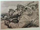 Poster - Kunstdruck - Scharfschützen Narvik Poster - Kunstdruck - Scharfschützen Narvik