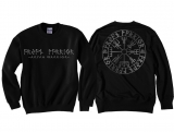 Pullover - Aryan Warrior - Vegvisir Runenschrift - schwarz/silber Pullover - Aryan Warrior - Vegvisir Runenschrift - schwarz/silber