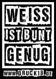 Weiss ist bunt genug - Aufkleber Paket 10 Stück Weiss ist bunt genug - Aufkleber Paket 10 Stück