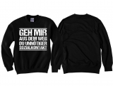 Pullover - Geh mir aus dem Weg du unnötiger Sozialkontakt Pullover - Geh mir aus dem Weg du unnötiger Sozialkontakt
