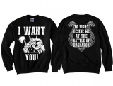 Pullover - I want You - For the battle of Ragnarok - schwarz/weiß Pullover - I want You - For the battle of Ragnarok - schwarz/weiß