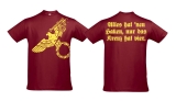 T-Hemd - Alles hat nen Haken, nur das Kreuz hat vier - burgundy T-Hemd - Alles hat nen Haken, nur das Kreuz hat vier - burgundy