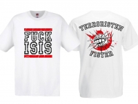 T-Hemd - Terroristen Fister - Motiv 3 - weiß T-Hemd - Terroristen Fister - Motiv 3 - weiß