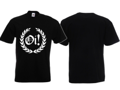 T-Hemd - Lorbeerkranz - Oi - schwarz T-Hemd - Lorbeerkranz - Oi - schwarz