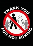 Thank You For Not Mixing - Aufkleber Paket 100 Stück Thank You For Not Mixing - Aufkleber Paket 100 Stück