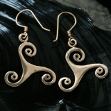 Ohrringe - Bronze - Triskelion Ohrringe - Bronze - Triskelion