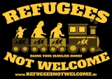 Refugees NOT WELCOME - Aufkleber Paket 50 Stück Refugees NOT WELCOME - Aufkleber Paket 50 Stück