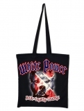 Stoffbeutel - White Power - Hund - schwarz Stoffbeutel - White Power - Hund - schwarz