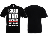 T-Hemd - Ich bin aufgestanden - schwarz T-Hemd - Ich bin aufgestanden - schwarz