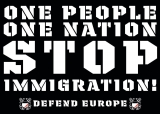 Stop Immigration - Aufkleber Paket 50 Stück Stop Immigration - Aufkleber Paket 50 Stück