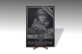 Schieferplatte - Helden für Deutschland - Hans U. Rudel - XXL Fromat Schieferplatte - Helden für Deutschland - Hans U. Rudel - XXL Fromat