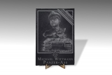 Schieferplatte - Helden für Deutschland - Michael Wittmann - XXL Fromat Schieferplatte - Helden für Deutschland - Michael Wittmann - XXL Fromat