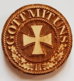 Magnet - Holz - Gott mit uns - Eisernes Kreuz