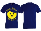 T-Hemd - Nettes Gesicht - Dont worry be happy - blau T-Hemd - Nettes Gesicht - Dont worry be happy - blau
